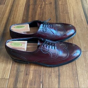 Vintage Hanover Wingtip Burgundy / Oxblood Dress Shoes - Size 9 - Made in USA